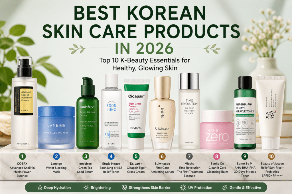 10 Best Korean Skin Care Products in 2026: Complete Guide for Glowing Skin